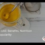 Cow ghee in a glass jar showcasing rich golden texture, popular in UAE households